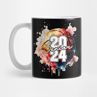 Class of 2024 Basketball Senior Shirt Senior 2024 Basketball Mug